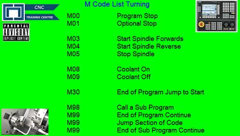 m05 code in cnc machine|m code list for cnc.